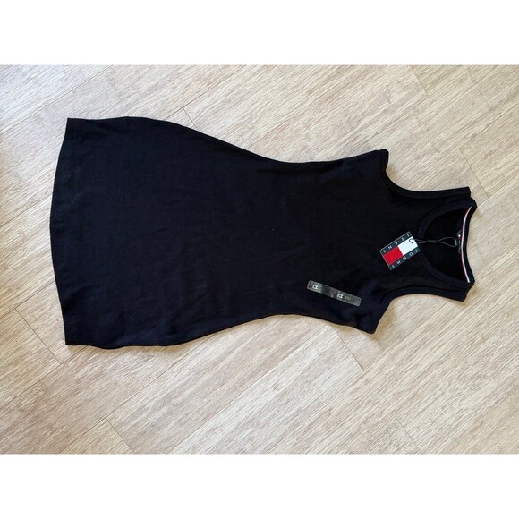 Tommy Jeans Tommy Jeans Essential Rib Tank Bodycon Dress sz M - Picture 1 of 5